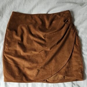 Abercrombie & Fitch Vegan Suede Mini Skirt